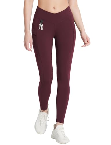 baleaf Damen Thermo Leggings mit Taschen Jeggings Wanderhose Thermohose Winter Wanderleggings Hohe Taille Wasserabweisend Leggings Weinrot XXL baleaf Damen Thermo Leggings mit Taschen Jeggings Wanderhose Thermohose Winter Wanderleggings Hohe Taille Wasserabweisend Leggings Weinrot XXL von baleaf