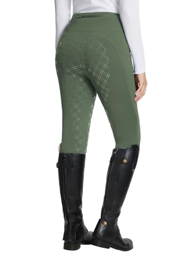 BALEAF Damen Winter-Reithose Fleece-Reithose Vollbesatz Reithose Reißverschluss-Taschen Leggings Armeegrün XXL BALEAF Damen Winter-Reithose Fleece-Reithose Vollbesatz Reithose Reißverschluss-Taschen Leggings Armeegrün XXL von baleaf