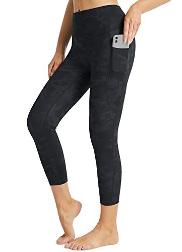 BALEAF Damen Yogahose 3/4 Bunt High Waist mit Taschen Bunt 3 L von BALEAF