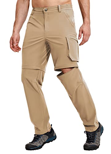 baleaf Herren Wanderhose Zip Off Outdoorhose Wasserabweisend Trekkinghose Atmungsaktiv mit 4 Reißverschlusstaschen UPF50+ Khaki XXL baleaf Herren Wanderhose Zip Off Outdoorhose Wasserabweisend Trekkinghose Atmungsaktiv mit 4 Reißverschlusstaschen UPF50+ Khaki XXL von baleaf