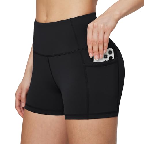baleaf Radlerhose Damen Blickdicht kurz Sport Gym Shorts kurz Yogahose Laufshorts mit Tasche Kurze Leggings Schwarz 3XL baleaf Radlerhose Damen Blickdicht kurz Sport Gym Shorts kurz Yogahose Laufshorts mit Tasche Kurze Leggings Schwarz 3XL von baleaf