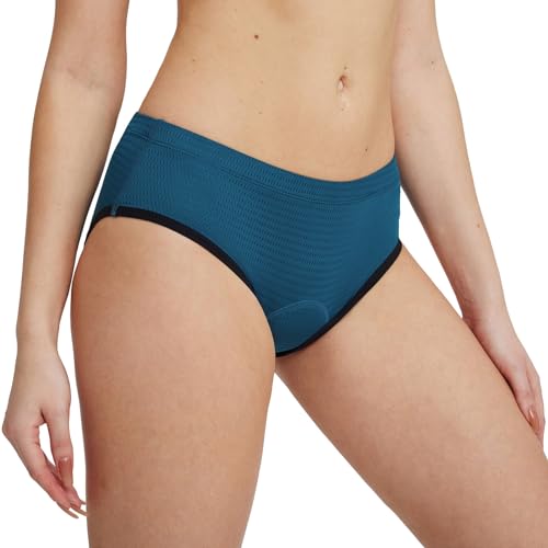 BALEAF Radunterhose Damen Gepolstert Fahrradunterhose 3D Atmungsaktive Radlerunterhose Radler Fahrrad Unterwäsche Short Marineblau L von BALEAF