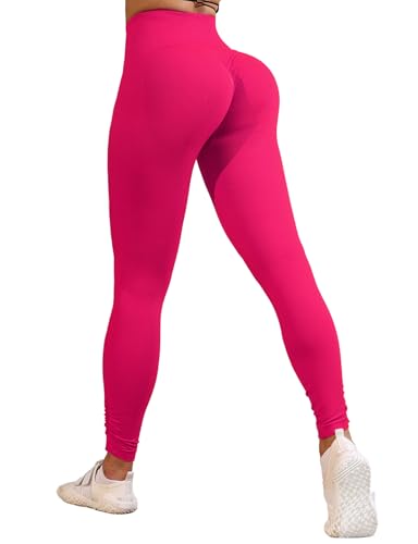 baleaf Sportleggings Scrunch Butt Kompressionsleggins Push Up Booty High Waist Yogahose Gym Seamless Leggings Sporthose Rosa L baleaf Sportleggings Scrunch Butt Kompressionsleggins Push Up Booty High Waist Yogahose Gym Seamless Leggings Sporthose Rosa L von baleaf