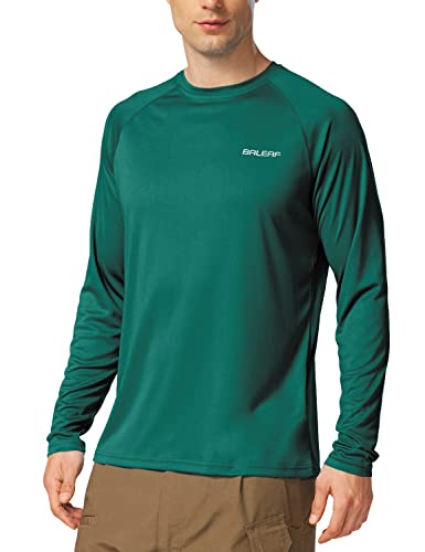baleaf UV Shirt Herren Wasser UV-Schutz UPF 50+ Rashguard Sonnenschutz Langarm Shirt Grün XXXL von baleaf