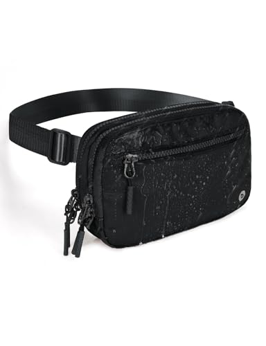 BALEAF Wasserabweisend Sport Bauchtasche Gürteltasche Damen Herren Laufen Hüfttaschen Brustbeutel Crossbody Bag Unisex Umhängetasche mit verstellbarem Riemen Schwarz von baleaf
