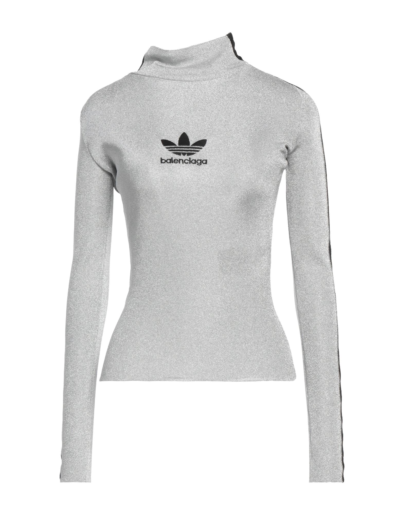BALENCIAGA x ADIDAS ORIGINALS Rollkragenpullover Damen Silber von BALENCIAGA x ADIDAS ORIGINALS