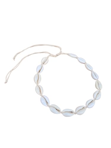 KAURI Muschelkette Choker Halskette mit Muschel BOHO, Jeden rozmiar, Kauri, Kein Edelstein von BALI BALI