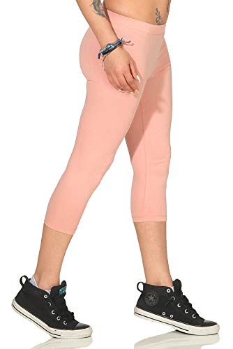 BALI Lingerie - Damen 3/4 Capri Leggings Jogginghose Sporthose - 4350 (L, Rosa) von BALI Lingerie