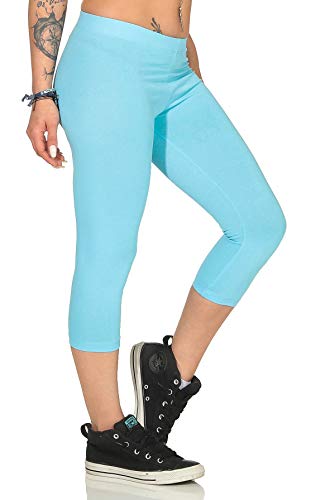 BALI Lingerie - Damen 3/4 Capri Leggings Jogginghose Sporthose - 4350 (L, Türkis) von BALI Lingerie