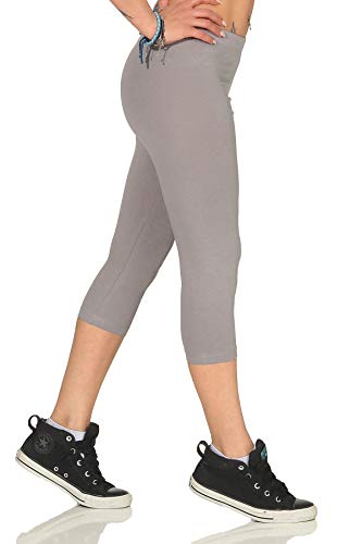 BALI Lingerie - Damen 3/4 Capri Leggings Jogginghose Sporthose - 4350 (S, Grau) von BALI Lingerie