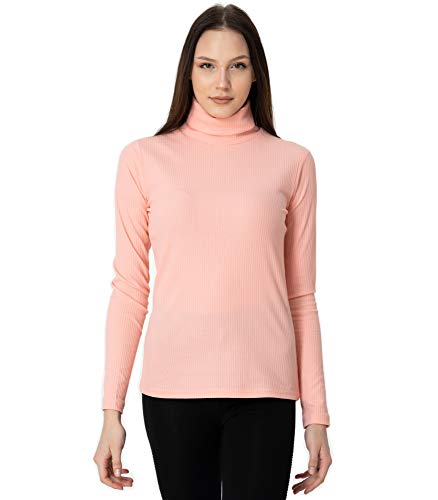 BALI Lingerie - Damen Rollkragen Shirt Ärmellos Langarm (1300, Rosa, XL) von BALI Lingerie