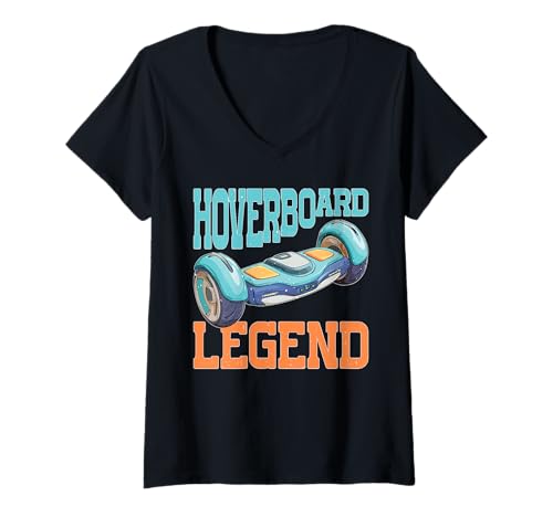 Damen Hoverboard Legend Stunt -Tricks Skaterfähigkeiten T-Shirt mit V-Ausschnitt Damen Hoverboard Legend Stunt -Tricks Skaterfähigkeiten T-Shirt mit V-Ausschnitt von BALIERT HOVERBOARD EXPERT