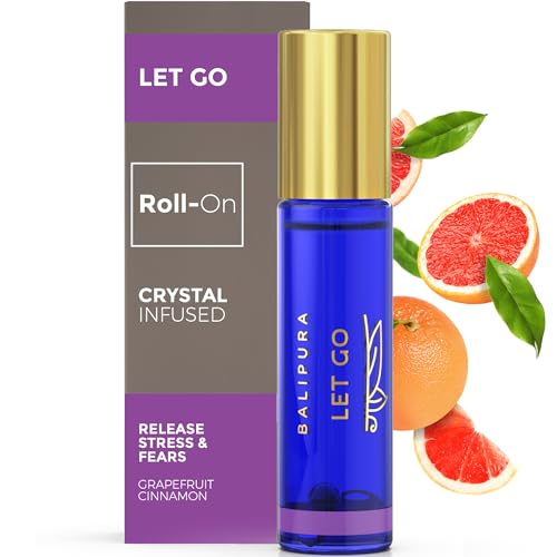 BALIPURA - Zimt ätherisches Öl Roll-On mit Amethyst-Kristallen - Grapefruit ätherisches Öl Mischung, Bio-Aromatherapie ätherische Öle - Wellness-Geschenke für Frauen von BALIPURA