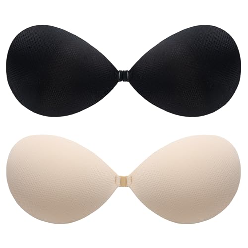 BALIWELL Klebe-BH Push-Up, trägerloser, rückseitiger Hebe-BH für Damen, C Cup von BALIWELL