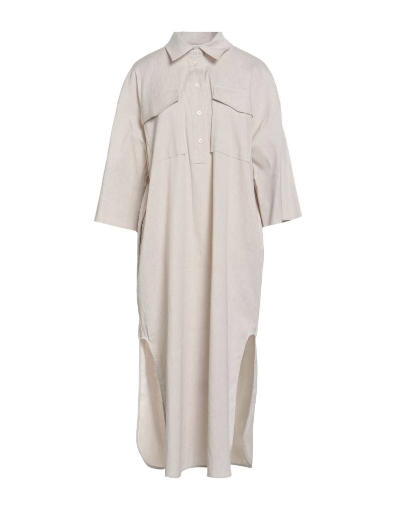 BALLANTYNE Midi-kleid Damen Hellgrau BALLANTYNE Midi-kleid Damen Hellgrau von BALLANTYNE