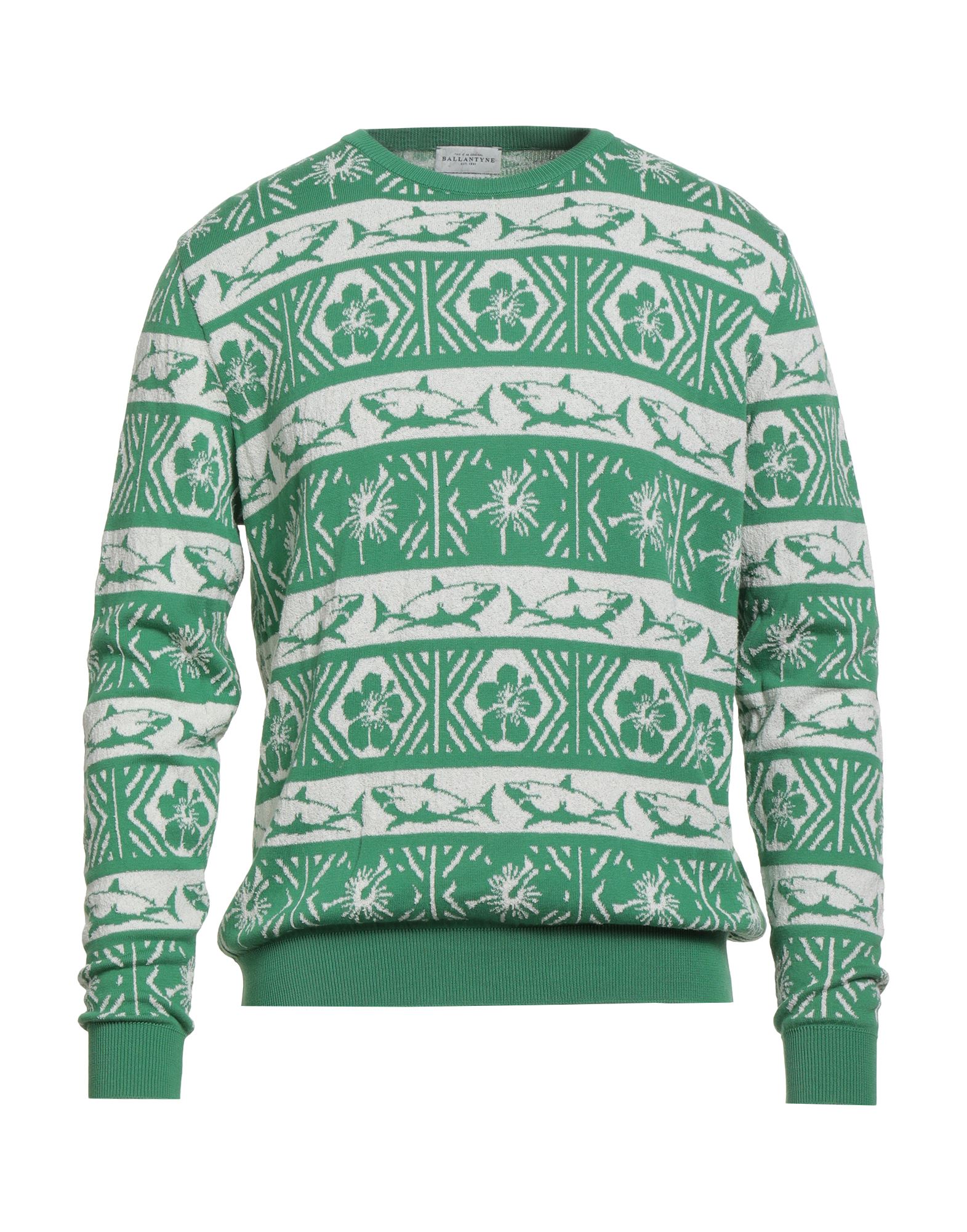 BALLANTYNE Pullover Herren Grün von BALLANTYNE
