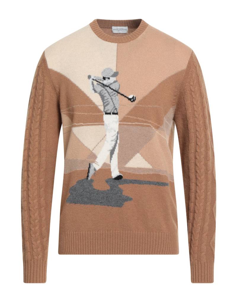 BALLANTYNE Pullover Herren Kamel von BALLANTYNE