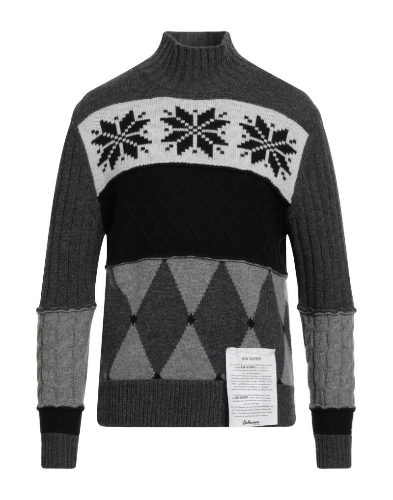 BALLANTYNE Rollkragenpullover Herren Braungrau von BALLANTYNE