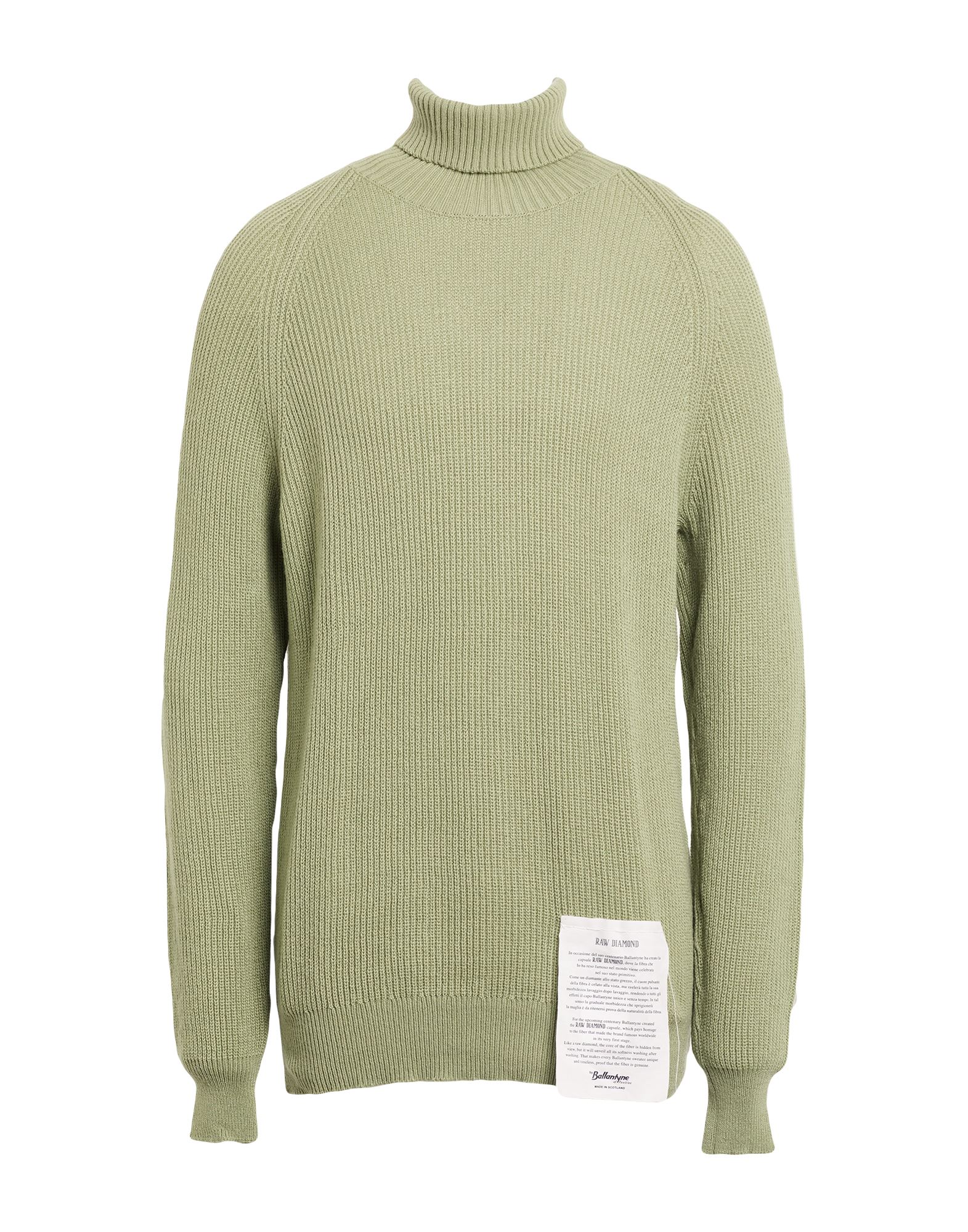 BALLANTYNE Rollkragenpullover Herren Salbeigrün von BALLANTYNE