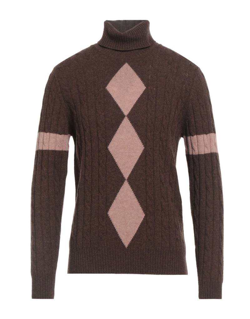 BALLANTYNE Rollkragenpullover Herren Schokobraun von BALLANTYNE