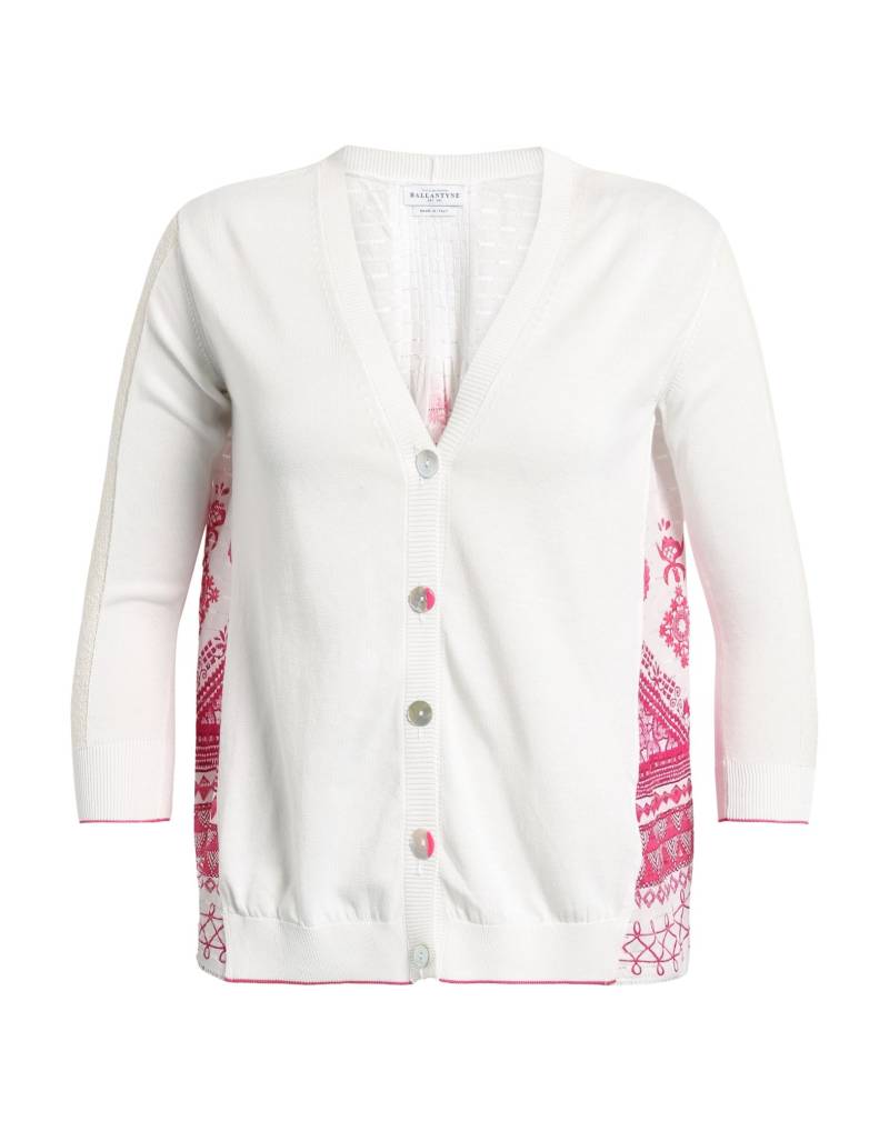 BALLANTYNE Strickjacke Damen Weiß von BALLANTYNE
