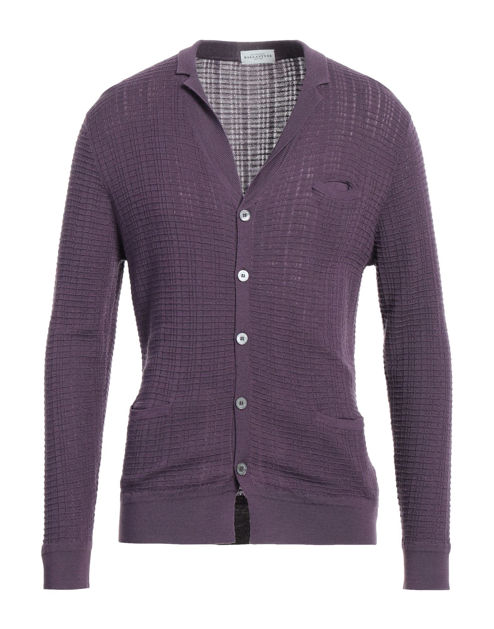 BALLANTYNE Strickjacke Herren Dunkelviolett von BALLANTYNE