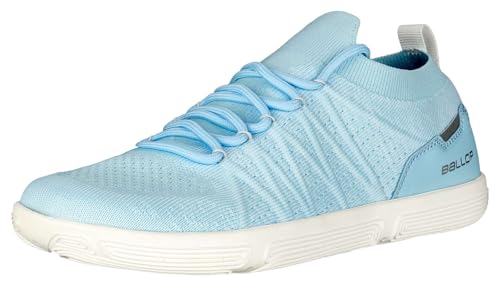 BALLOP Hybrid Sneaker - Barfußschuh für Damen/Herren mit breiter Zehenbox und 2 unterschiedlich gedämpfter Einlegesohlen - 2 mm/5 mm (Light Blue, EU Schuhgrößensystem, Erwachsene, Numerisch, M, 41) von BALLOP