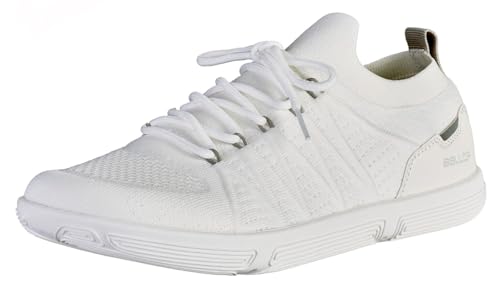 BALLOP Hybrid Sneaker - Barfußschuh für Damen/Herren mit breiter Zehenbox und 2 unterschiedlich gedämpfter Einlegesohlen - 2 mm/5 mm (White, EU Schuhgrößensystem, Erwachsene, Numerisch, M, 38) von BALLOP
