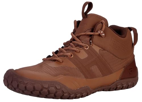 BALLOP Kuluba/Kuluba Waterproof - Herren/Damen Barfußschuh mit breiter Zehenbox und 2 unterschiedlich gedämpfter Einlegesohlen (Waterproof Brown, EU Schuhgrößensystem, Erwachsene, Numerisch, M, 48) von BALLOP