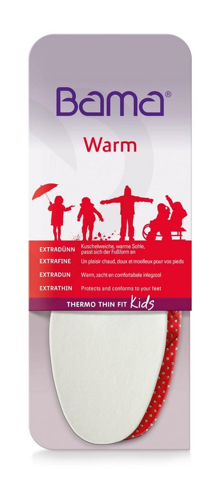 BAMA Group Thermosohlen Thermo Thin Fit Kids - Extradünne warme Sohle für Kinder von BAMA Group