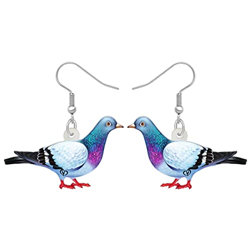 BAMAY Acryl Niedlich Taube Ohrringe Tauben Vögel baumeln Taube Geschenke für Damen Mädchen Charms Schmuck (Mehrfarbig 469) von BAMAY