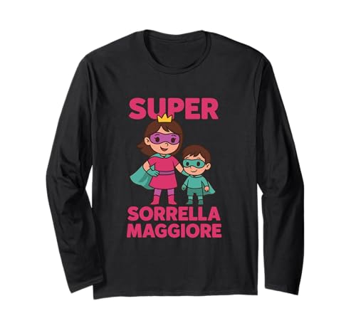 Kinder Superheld Großer Bruder T-Shirt Geschenk Langarmshirt Kinder Superheld Großer Bruder T-Shirt Geschenk Langarmshirt von BAMBINO Super Fratellino Maggiore Diventerò