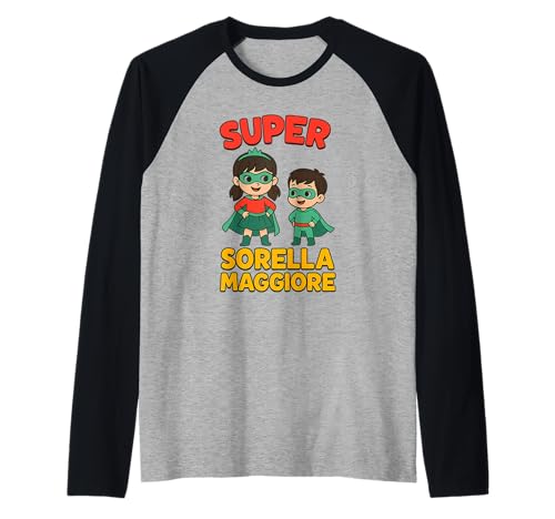 Kinder Superheld Großer Bruder T-Shirt Geschenk Raglan Kinder Superheld Großer Bruder T-Shirt Geschenk Raglan von BAMBINO Super Fratellino Maggiore Diventerò