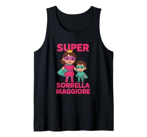 Kinder Superheld Großer Bruder T-Shirt Geschenk Tank Top von BAMBINO Super Fratellino Maggiore Diventerò