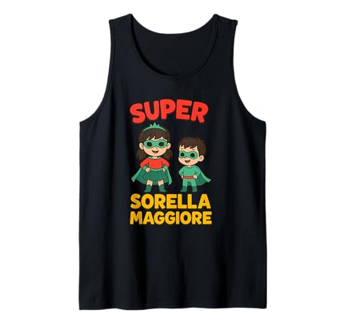 Kinder Superheld Großer Bruder T-Shirt Geschenk Tank Top Kinder Superheld Großer Bruder T-Shirt Geschenk Tank Top von BAMBINO Super Fratellino Maggiore Diventerò