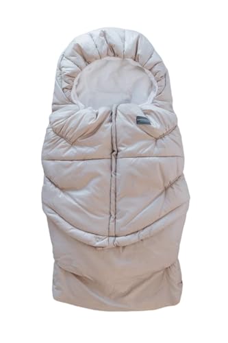 BAMBOOM Iglo Combi Winterfußsack für Kinderwagen Babyschale und Kinderwagen Light Sand, Light Sand von BamBoom