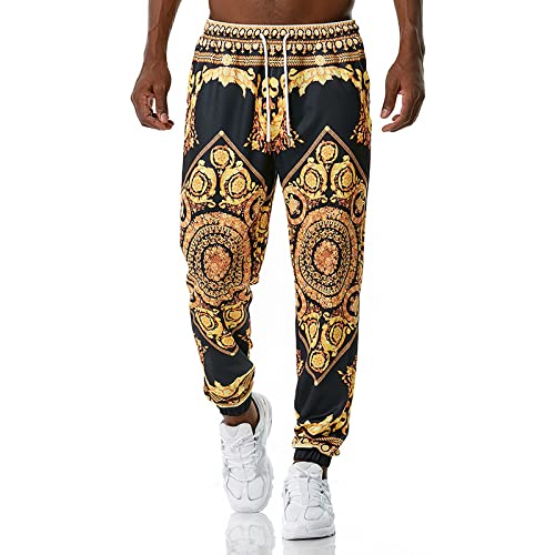 BANAITIE Herren 3D Totenkopf Volldruck Horror Jogginghose Hip Hop Harajuku Freizeithose Unisex Bequeme Sporthose,12,m von BANAITIE