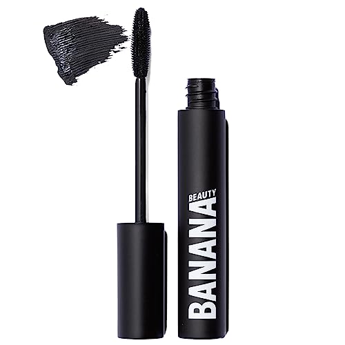 Banana Beauty vegane Mascara schwarz (No limitsss) – intensiver und langanhaltender Augen Make-up Look – für lange und definierte Wimpern von BANANA BEAUTY