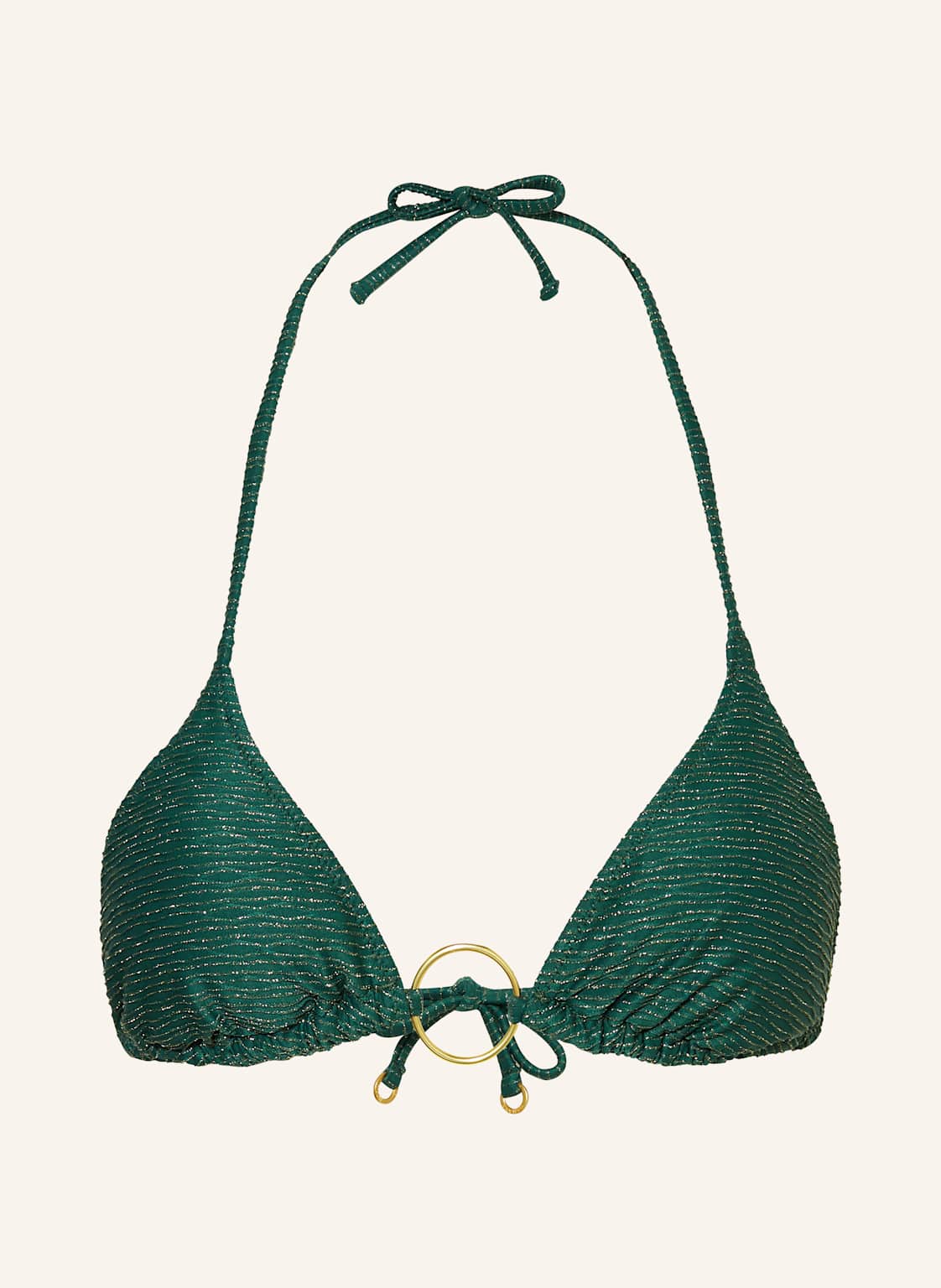 Banana Moon Couture Triangel-Bikini-Top Jotrao Calicari Mit Glitzergarn gruen von BANANA MOON COUTURE