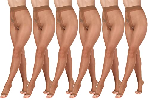 BANANALU 15 Den zehenfreie weiche Strumpfhose Toeless transparent Open Toe Toeless 15 Bronze 6er Set M BANANALU 15 Den zehenfreie weiche Strumpfhose Toeless transparent Open Toe Toeless 15 Bronze 6er Set M von BANANALU