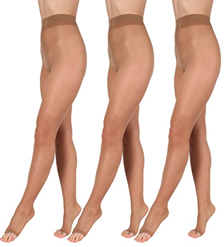 BANANALU 15 Den zehenfreie weiche Strumpfhose Toeless transparent Open Toe Toeless 15 Caramel 3er Set XXL BANANALU 15 Den zehenfreie weiche Strumpfhose Toeless transparent Open Toe Toeless 15 Caramel 3er Set XXL von BANANALU