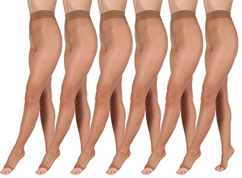 BANANALU 15 Den zehenfreie weiche Strumpfhose Toeless transparent Open Toe Toeless 15 Caramel 6er Set XXL BANANALU 15 Den zehenfreie weiche Strumpfhose Toeless transparent Open Toe Toeless 15 Caramel 6er Set XXL von BANANALU