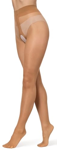 BANANALU 20 Den Ouvert Strumpfhose mit offenem Schritt Intimo 20 Light Bronze - 3er Set M von BANANALU