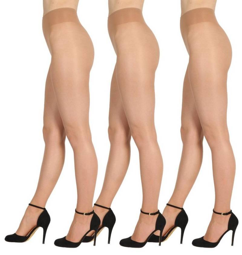 BANANALU Feinstrumpfhose Hüftstrumpfhosen mit Komportbund Hüftbund Vitamin E 40 DEN (3 St) von BANANALU
