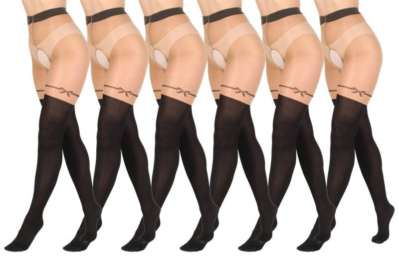 BANANALU Ouvert Strumpfhose Intimo Secret Overknee Optik 20 DEN (6 St) von BANANALU