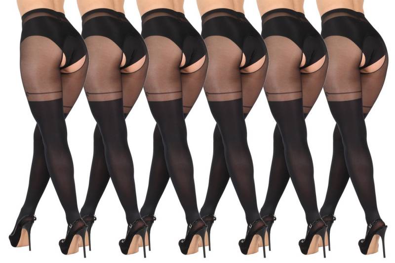 BANANALU Ouvert Strumpfhose Intimo Secret Overknee Optik 20 DEN (6 St) von BANANALU