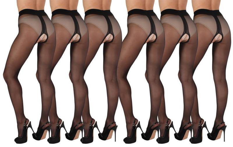 BANANALU Ouvert Strumpfhose Ouvert Strumpfhose mit offenem Schritt 20 DEN (6 St) von BANANALU