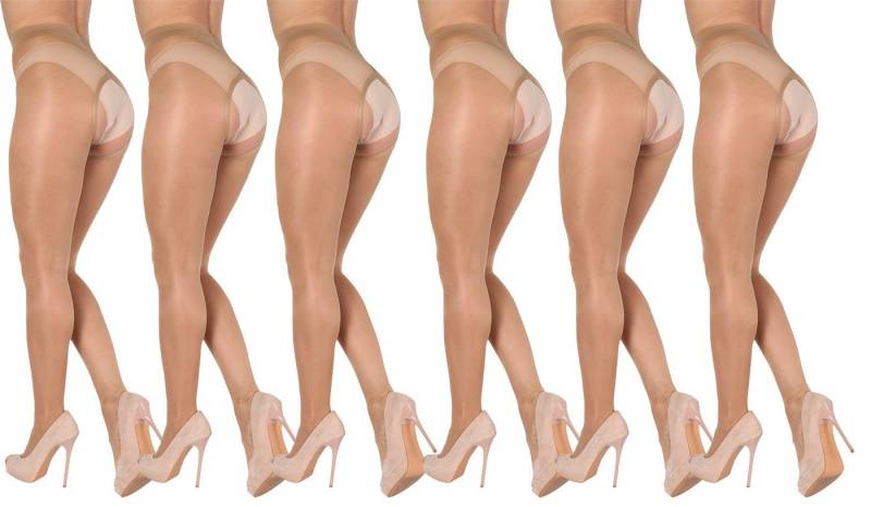 BANANALU Ouvert Strumpfhose Ouvert Strumpfhose mit offenem Schritt Große Öffnung Plus 20 DEN (6 St) von BANANALU