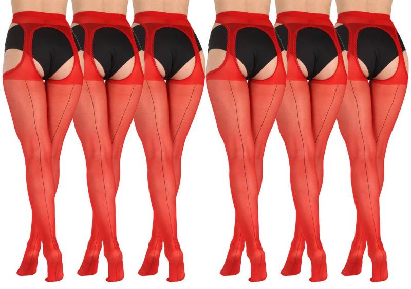 BANANALU Ouvert Strumpfhose mit Naht Ouvert Strumpfhose mit offenem Schritt Cutout 20 DEN (6 St) von BANANALU