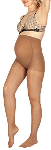 BANANALU Strumpfhose für Schwangere 40 Den Umstandsstrumpfhose Mama 40 Bronze L von BANANALU